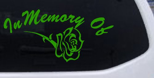 In Memory Of Rose Car or Truck Window Decal Sticker