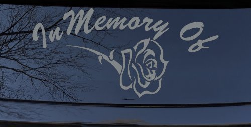 In Memory Of Rose Car or Truck Window Decal Sticker