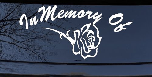 In Memory Of Rose Car or Truck Window Decal Sticker