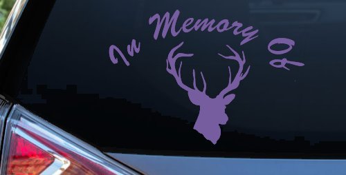 In Memory Of Big Buck Hunting Car or Truck Window Decal Sticker