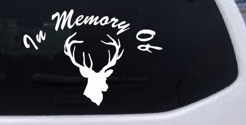 In Memory Of Big Buck Hunting Car or Truck Window Decal Sticker