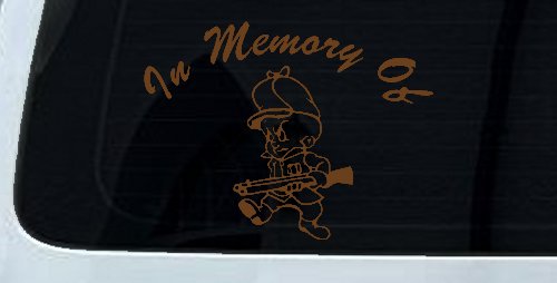 In Memory Of Elmer Fudd Hunting Car or Truck Window Decal Sticker
