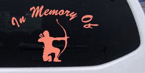 In Memory Of Archer Bow Hunter Hunting Car or Truck Window Decal Sticker