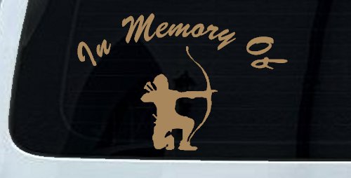 In Memory Of Archer Bow Hunter Hunting Car or Truck Window Decal Sticker