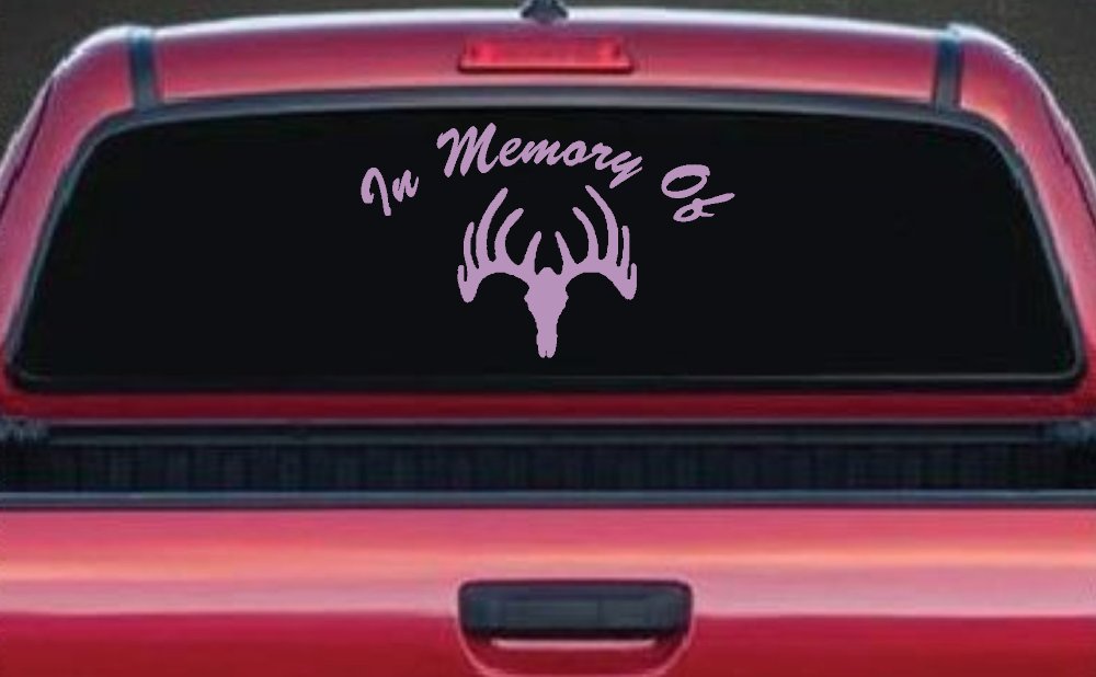 In Memory Of Big Buck Hunting Car or Truck Window Decal Sticker