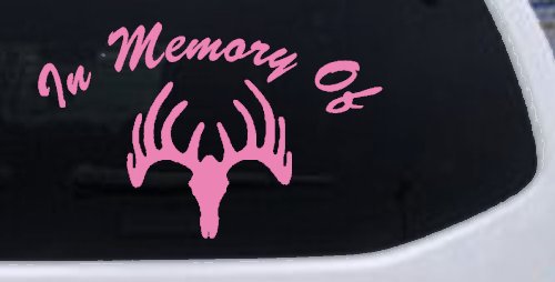 In Memory Of Big Buck Hunting Car or Truck Window Decal Sticker
