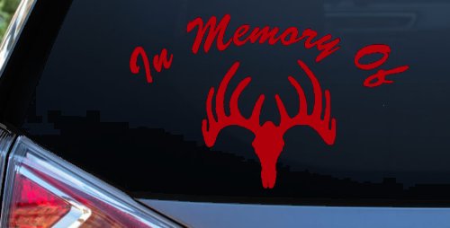 In Memory Of Big Buck Hunting Car or Truck Window Decal Sticker
