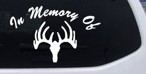 In Memory Of Big Buck Hunting Car or Truck Window Decal Sticker