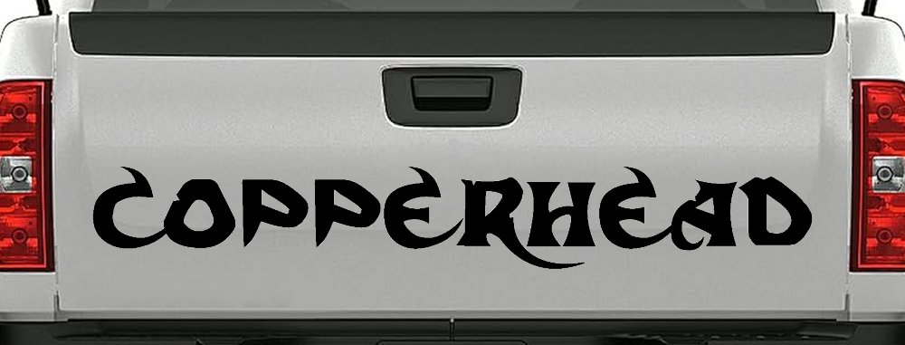 Copperhead Biker Car or Truck Window Decal Sticker