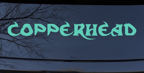 Copperhead Biker Car or Truck Window Decal Sticker