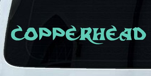 Copperhead Biker Car or Truck Window Decal Sticker