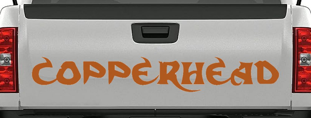 Copperhead Biker Car or Truck Window Decal Sticker