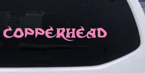 Copperhead Biker Car or Truck Window Decal Sticker