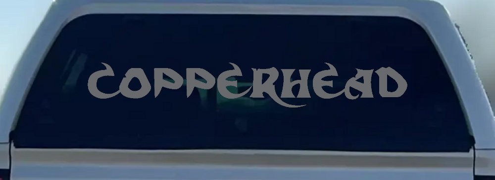 Copperhead Biker Car or Truck Window Decal Sticker