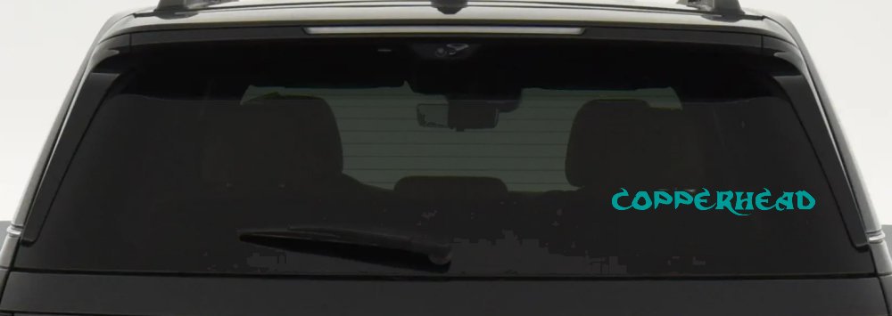 Copperhead Biker Car or Truck Window Decal Sticker