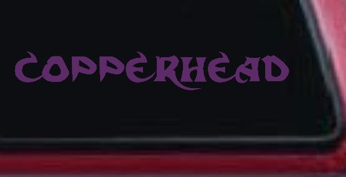 Copperhead Biker Car or Truck Window Decal Sticker