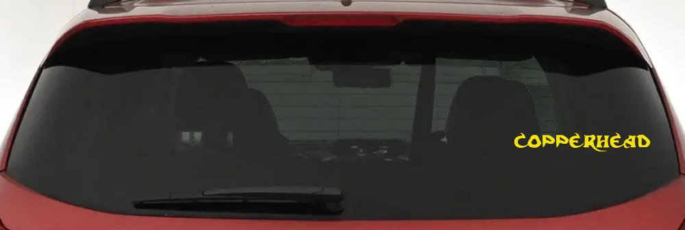 Copperhead Biker Car or Truck Window Decal Sticker