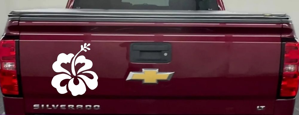 Hibiscus Flower Car or Truck Window Decal Sticker
