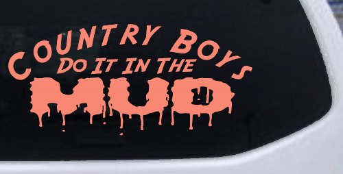 Country Boys Do It In the Mud Funny Off Road Car or Truck Window Decal Sticker