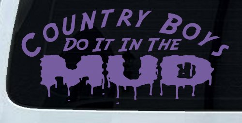Country Boys Do It In the Mud Funny Off Road Car or Truck Window Decal Sticker