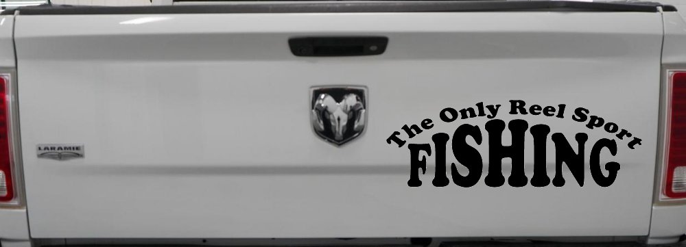 The Only Reel Sport Fishing Car or Truck Window Decal Sticker