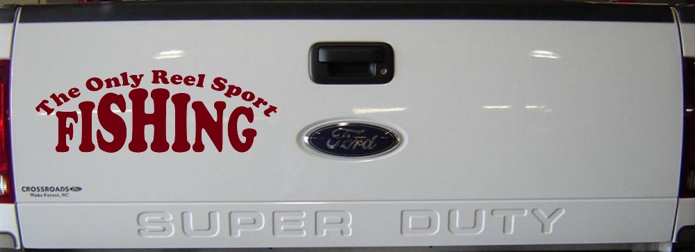 The Only Reel Sport Fishing Car or Truck Window Decal Sticker