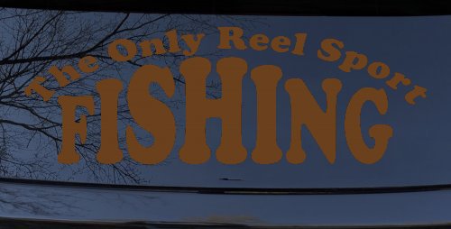 The Only Reel Sport Fishing Car or Truck Window Decal Sticker