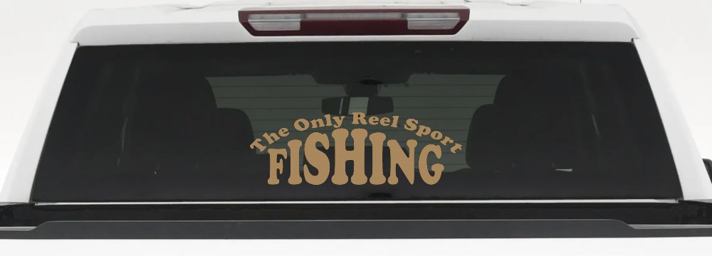 The Only Reel Sport Fishing Car or Truck Window Decal Sticker