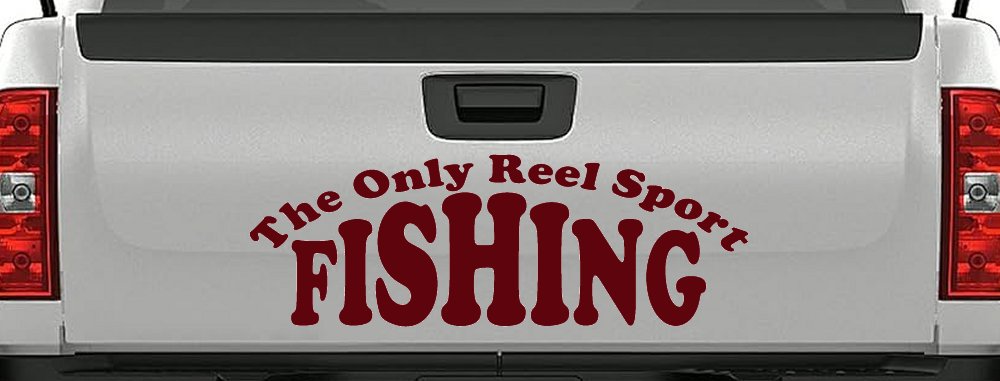 The Only Reel Sport Fishing Car or Truck Window Decal Sticker