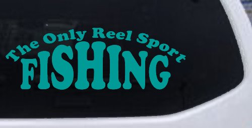 The Only Reel Sport Fishing Car or Truck Window Decal Sticker
