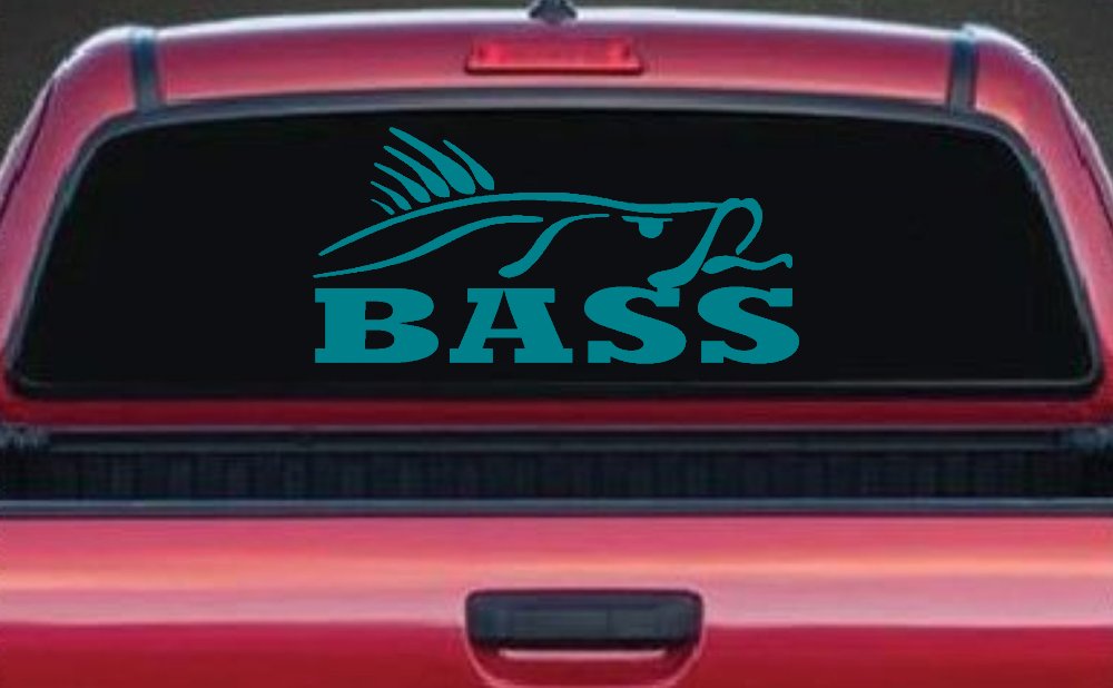 Bass Fishing Car or Truck Window Decal Sticker