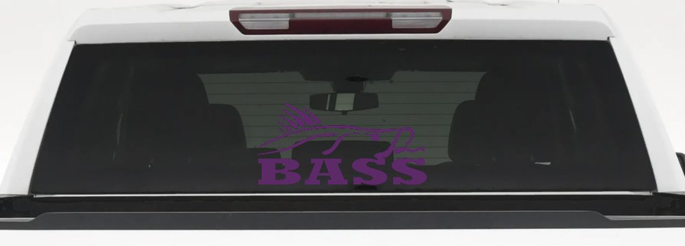 Bass Fishing Car or Truck Window Decal Sticker