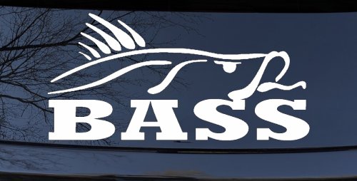 Bass Fishing Car or Truck Window Decal Sticker