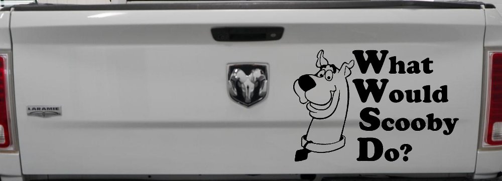 What Would Scooby Do Cartoons Car or Truck Window Decal Sticker