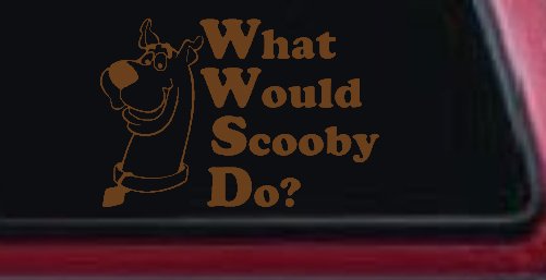 What Would Scooby Do Cartoons Car or Truck Window Decal Sticker