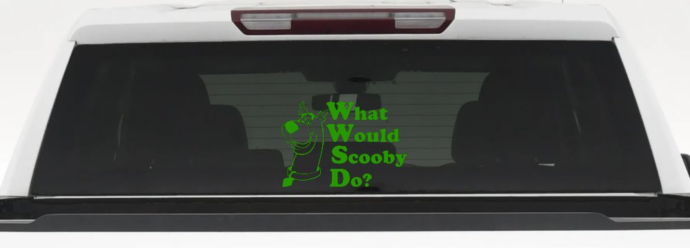 What Would Scooby Do Cartoons Car or Truck Window Decal Sticker