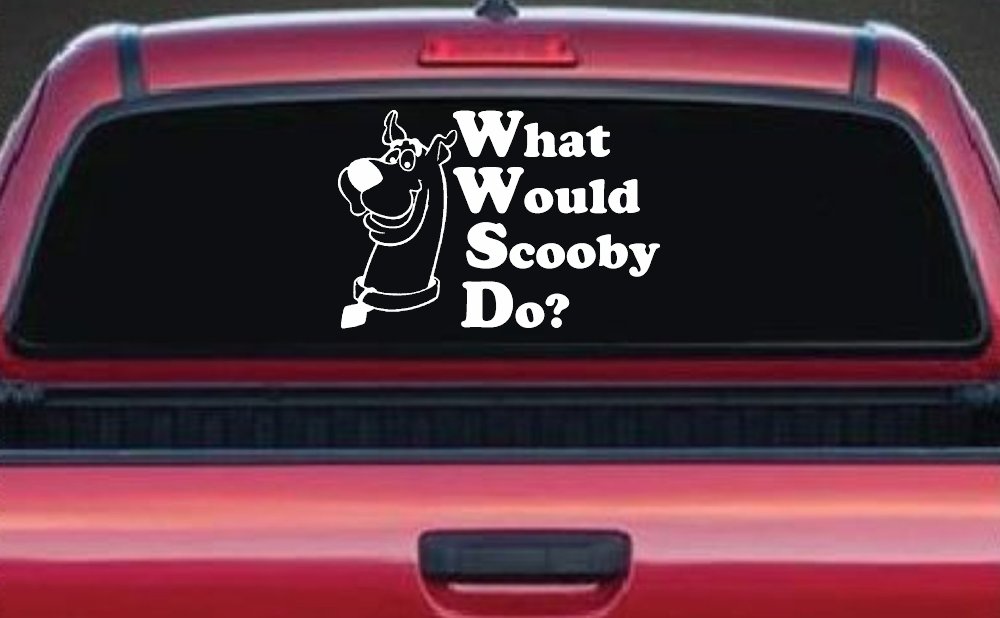 What Would Scooby Do Cartoons Car or Truck Window Decal Sticker