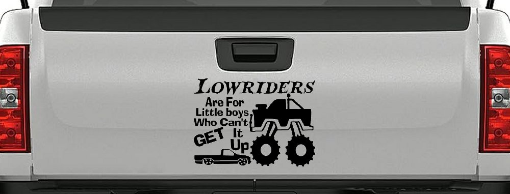 Lowriders can't get it up Off Road Decal Off Road Car or Truck Window Decal Sticker