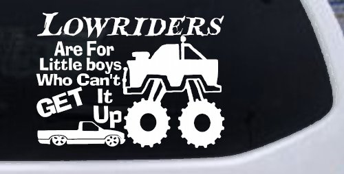 Lowriders can't get it up Off Road Decal Off Road Car or Truck Window Decal Sticker