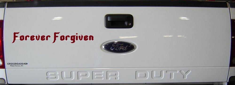 Forever Forgiven Christian Car or Truck Window Decal Sticker