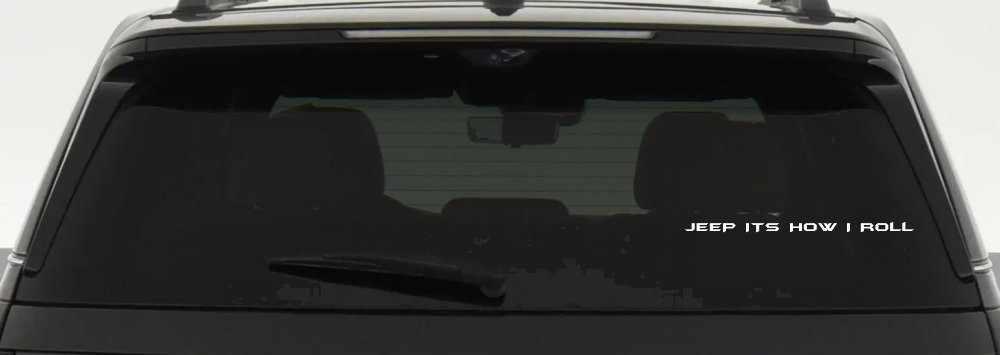 Jeep It's How I Roll Off Road Car or Truck Window Decal Sticker