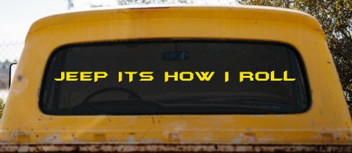 Jeep It's How I Roll Off Road Car or Truck Window Decal Sticker