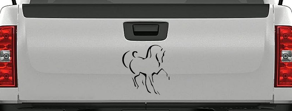 Tribal Horse Car or Truck Window Decal Sticker (Black)