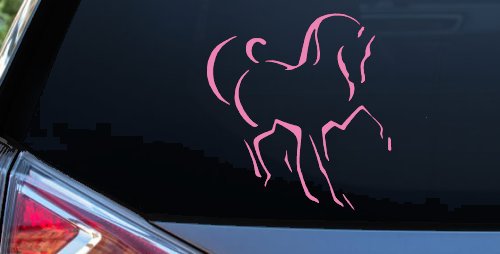Tribal Horse Car or Truck Window Decal Sticker (Pink)