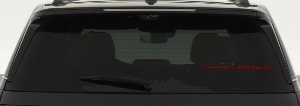 Move Over Princess The QUEEN Has Arrived Car or Truck Vinyl Window Decal Sticker (Red)