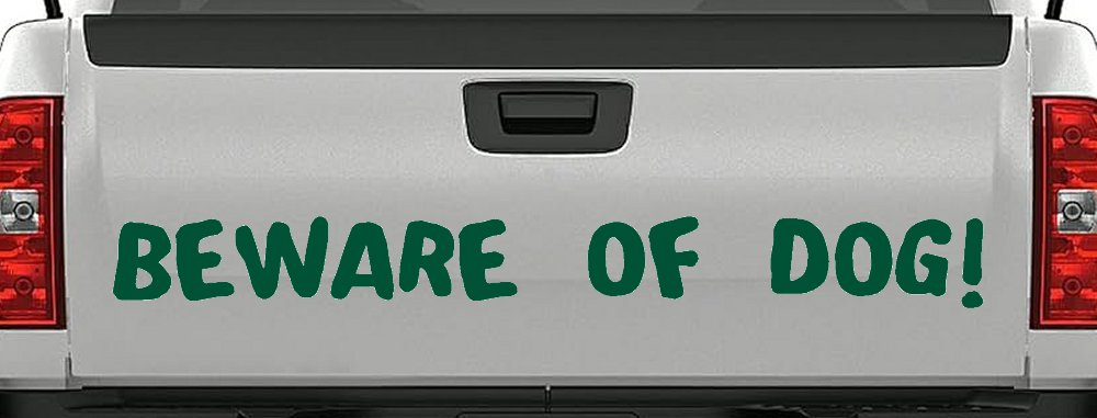 Beware Of Dog Car or Truck Window Decal Sticker