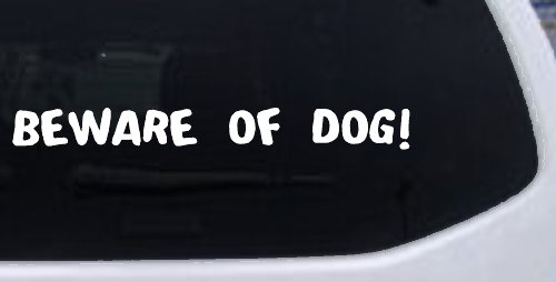 Beware Of Dog Car or Truck Window Decal Sticker