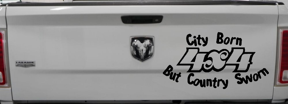City Born But Country Sworn 4X4 Off Road Car or Truck Window Decal Sticker