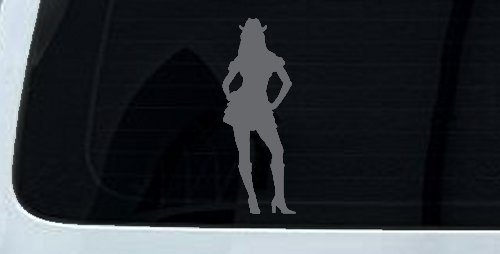 Cowgirl in Skirt Car or Truck Window Decal Sticker