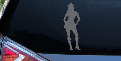 Cowgirl in Skirt Car or Truck Window Decal Sticker
